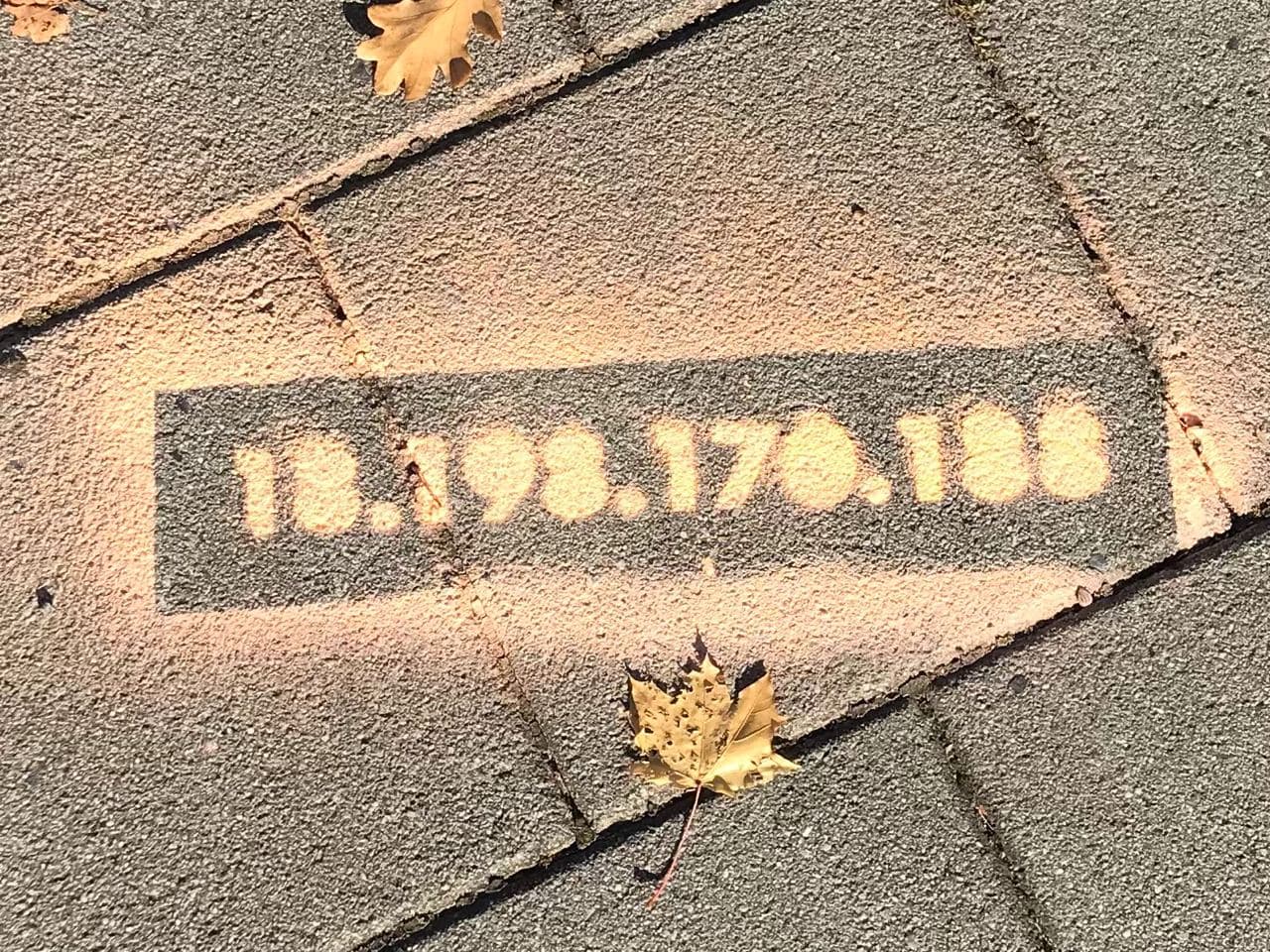 An image of an IP address